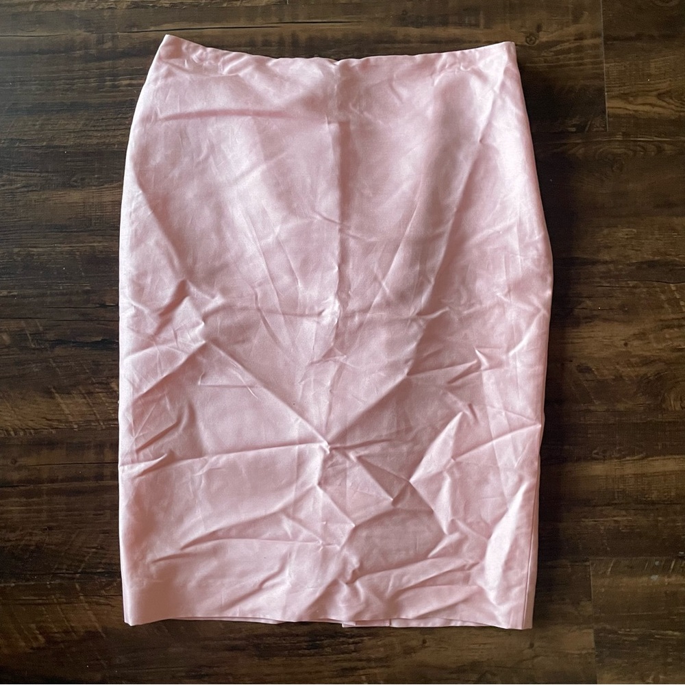 RALPH LAUREN Black Label Silk Pink Barbiecore Two-Piece Skirt Suit Women size 6 - Picture 8 of 14